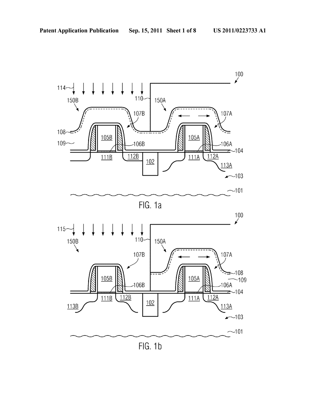 Method for Forming a Strained Transistor by Stress Memorization Based on a     Stressed Implantation Mask - diagram, schematic, and image 02