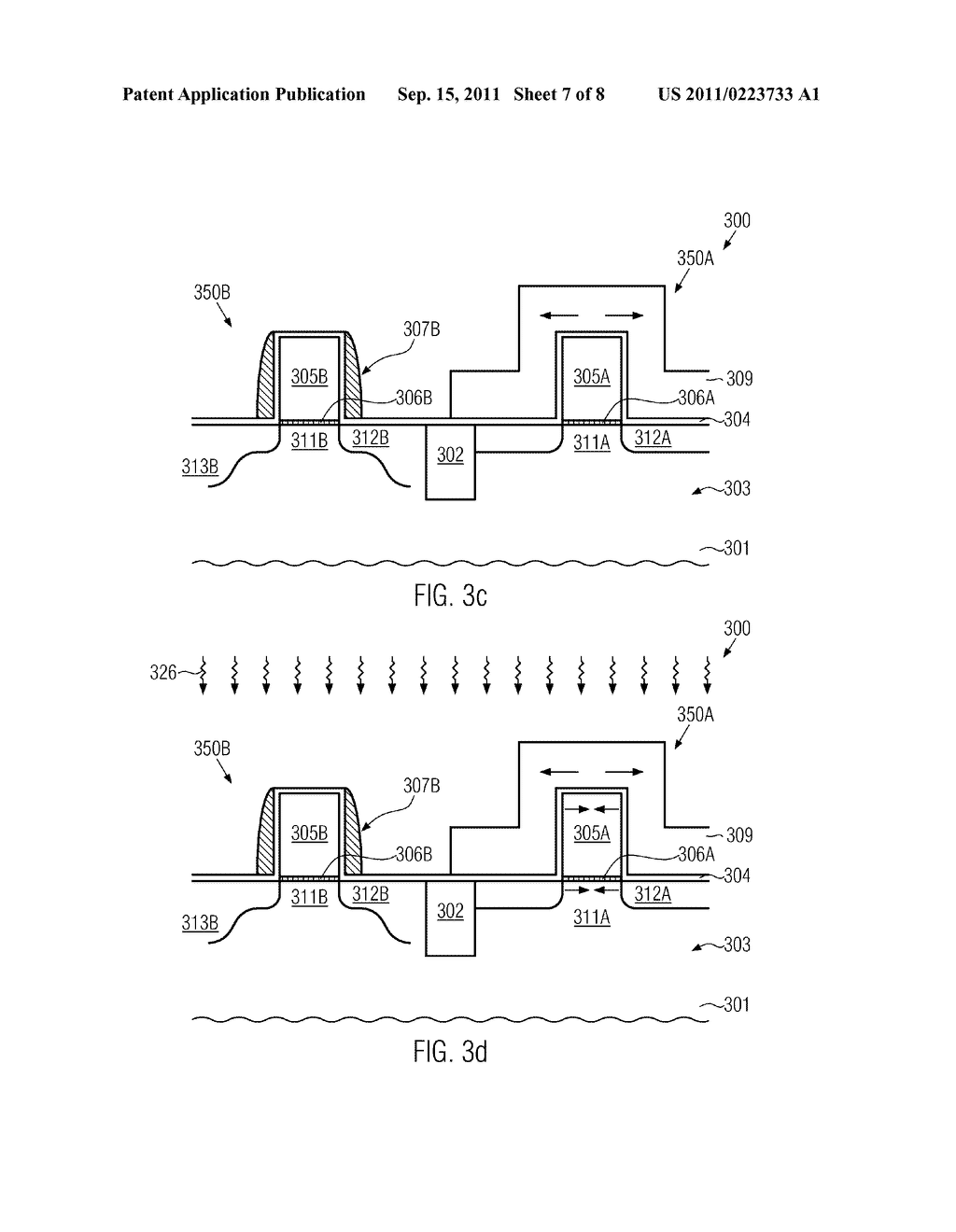 Method for Forming a Strained Transistor by Stress Memorization Based on a     Stressed Implantation Mask - diagram, schematic, and image 08