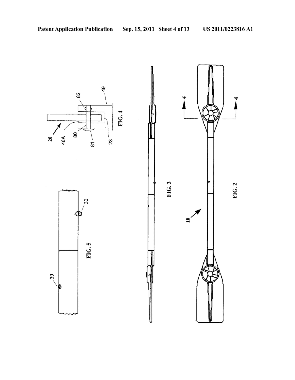 Combination hand-held multi-directional propulsion device and powered     oar/paddle for rowboat, canoe, kayak, and the like - diagram, schematic, and image 05