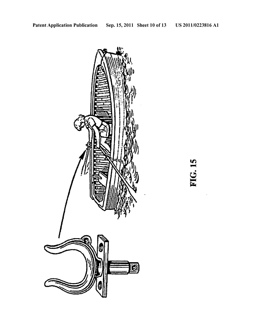 Combination hand-held multi-directional propulsion device and powered     oar/paddle for rowboat, canoe, kayak, and the like - diagram, schematic, and image 11