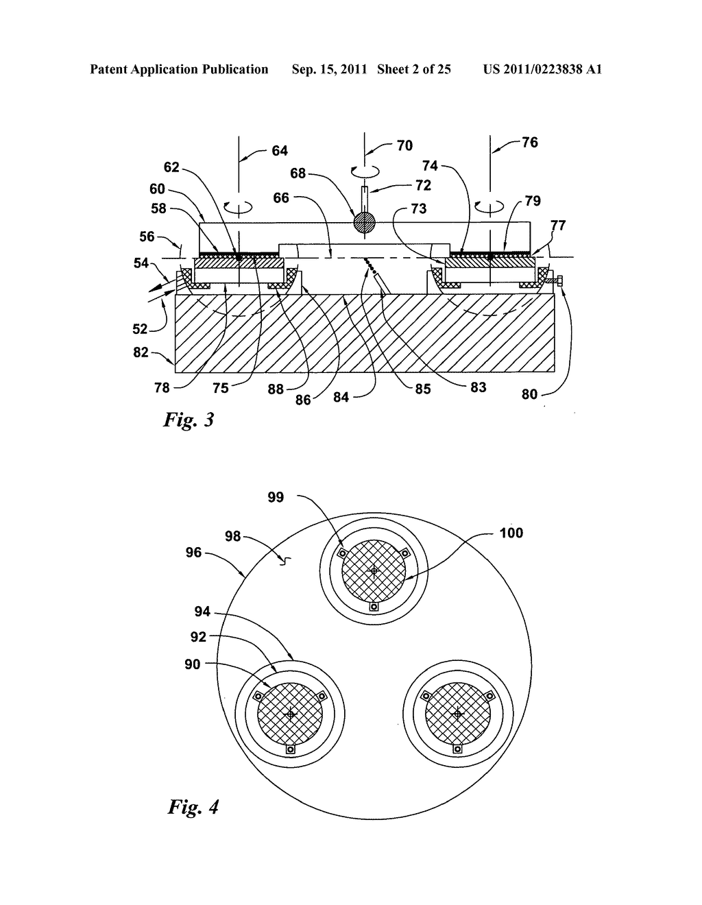 Fixed-spindle and floating-platen abrasive system using spherical mounts - diagram, schematic, and image 03