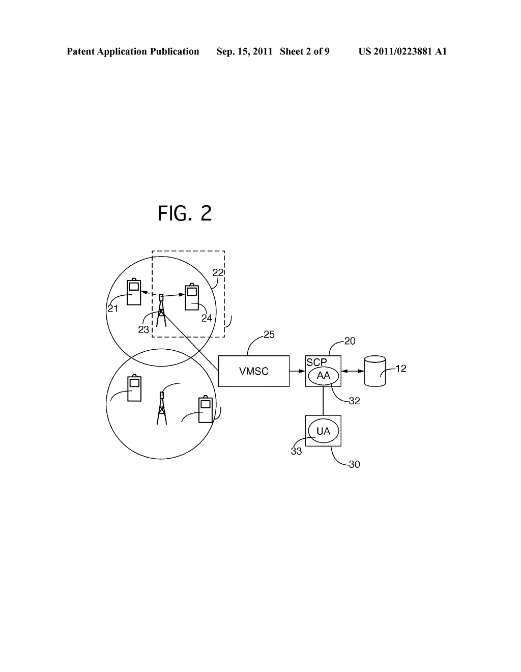 METHOD FOR SENDING EMERGENCY MESSAGES TO MOBILE TERMINALS - diagram, schematic, and image 03