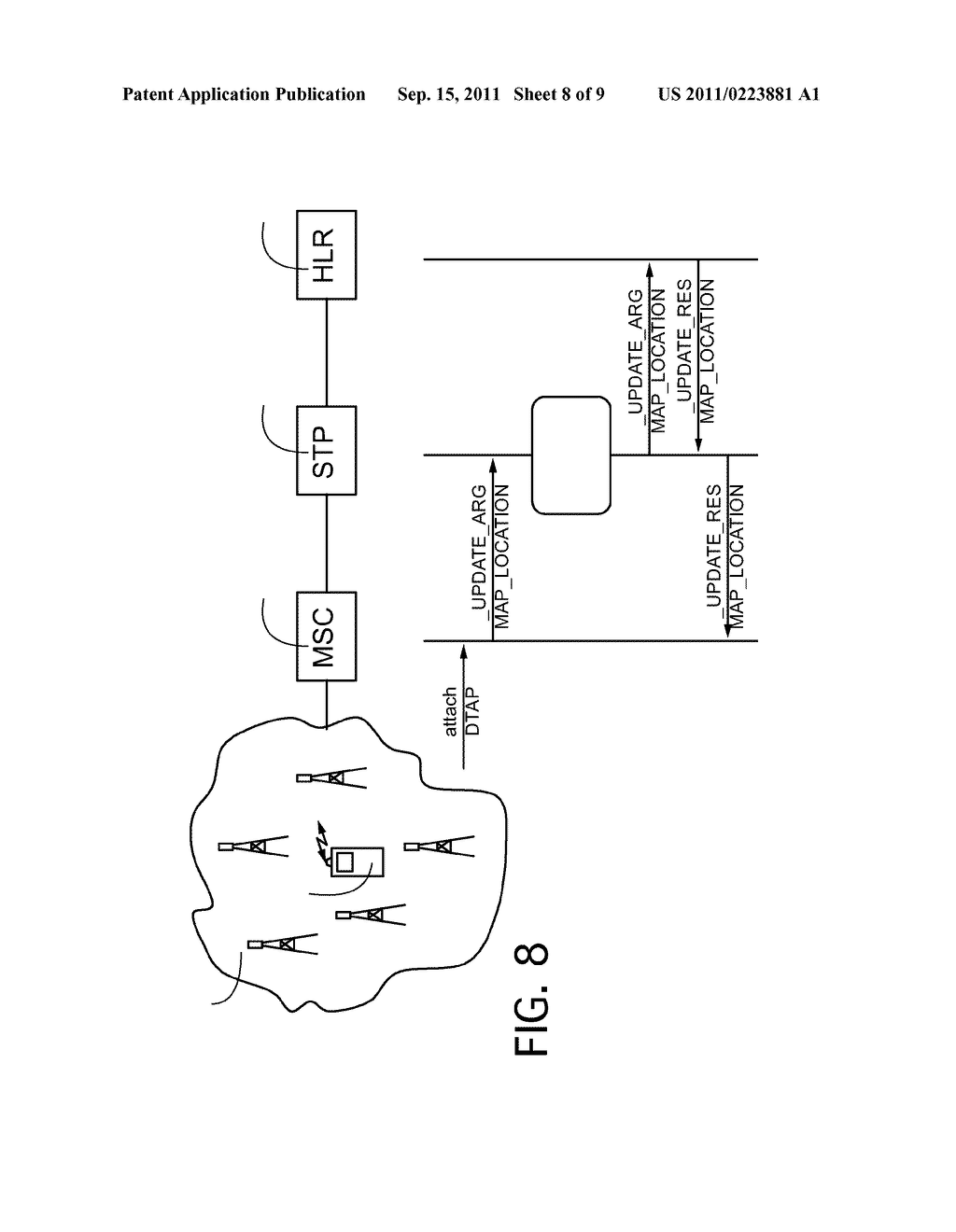 METHOD FOR SENDING EMERGENCY MESSAGES TO MOBILE TERMINALS - diagram, schematic, and image 09