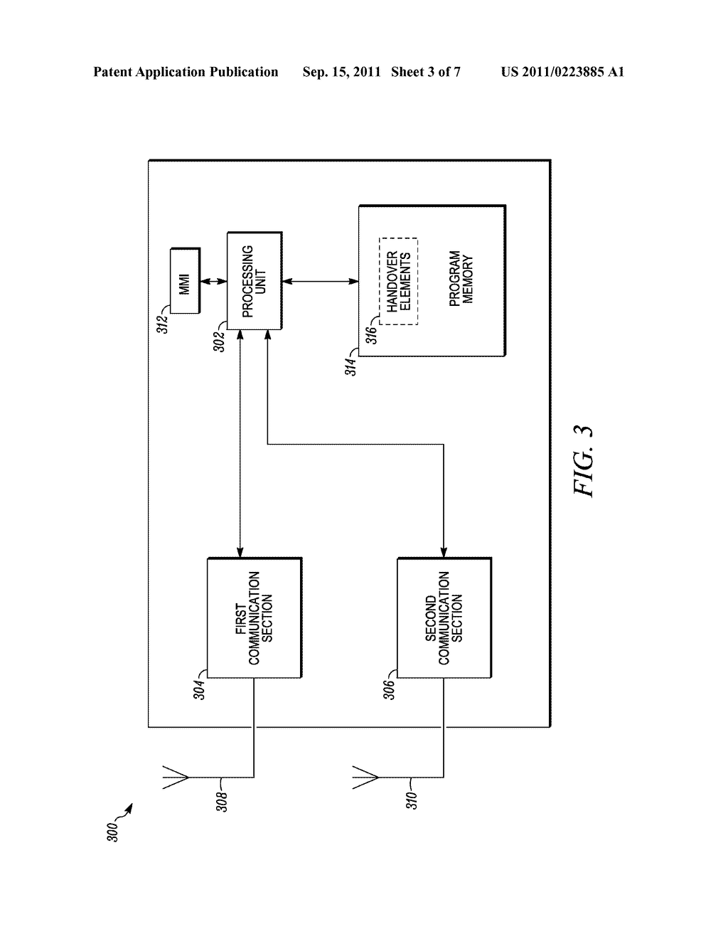 METHOD FOR FACILITATING A HANDOVER OF A COMMUNICATION DEVICE,     COMMUNICATION DEVICE, APPLICATION SERVER FOR FACILITATING A HANDOVER OF A     COMMUNICATION DEVICE, AND COMMUNICATION SYSTEM ARRANGEMENT - diagram, schematic, and image 04