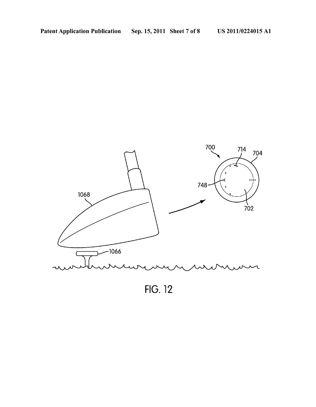 Golf Ball With Inidicia To Indicate Imparted Shear Force - diagram, schematic, and image 08