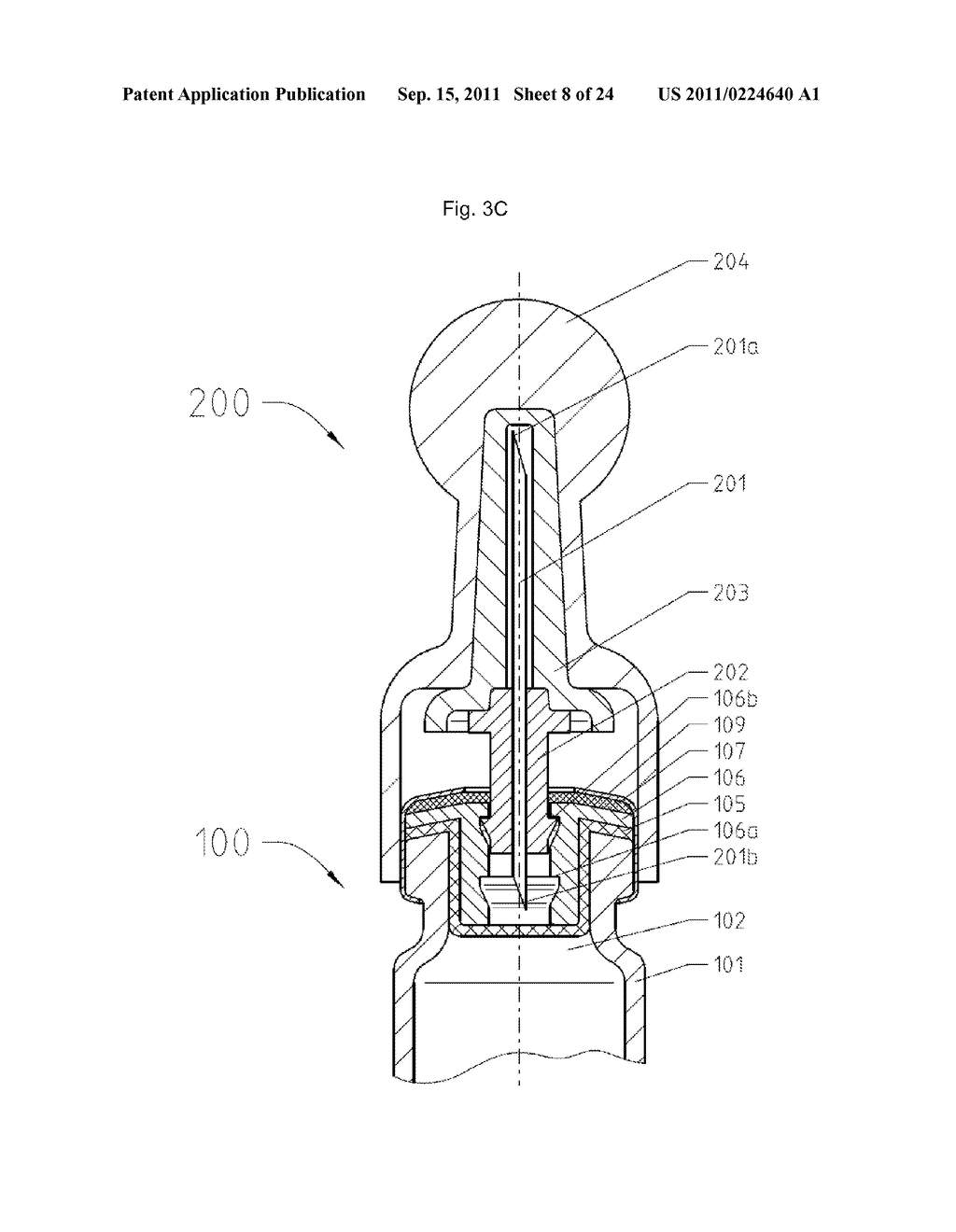 CARTRIDGE AND NEEDLE SYSTEM THEREFOR - diagram, schematic, and image 09