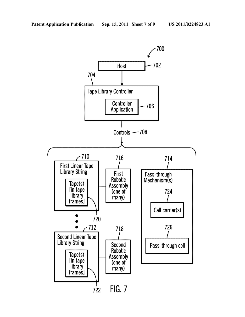 PASS-THROUGH MECHANISM FOR LINEAR TAPE LIBRARY - diagram, schematic, and image 08