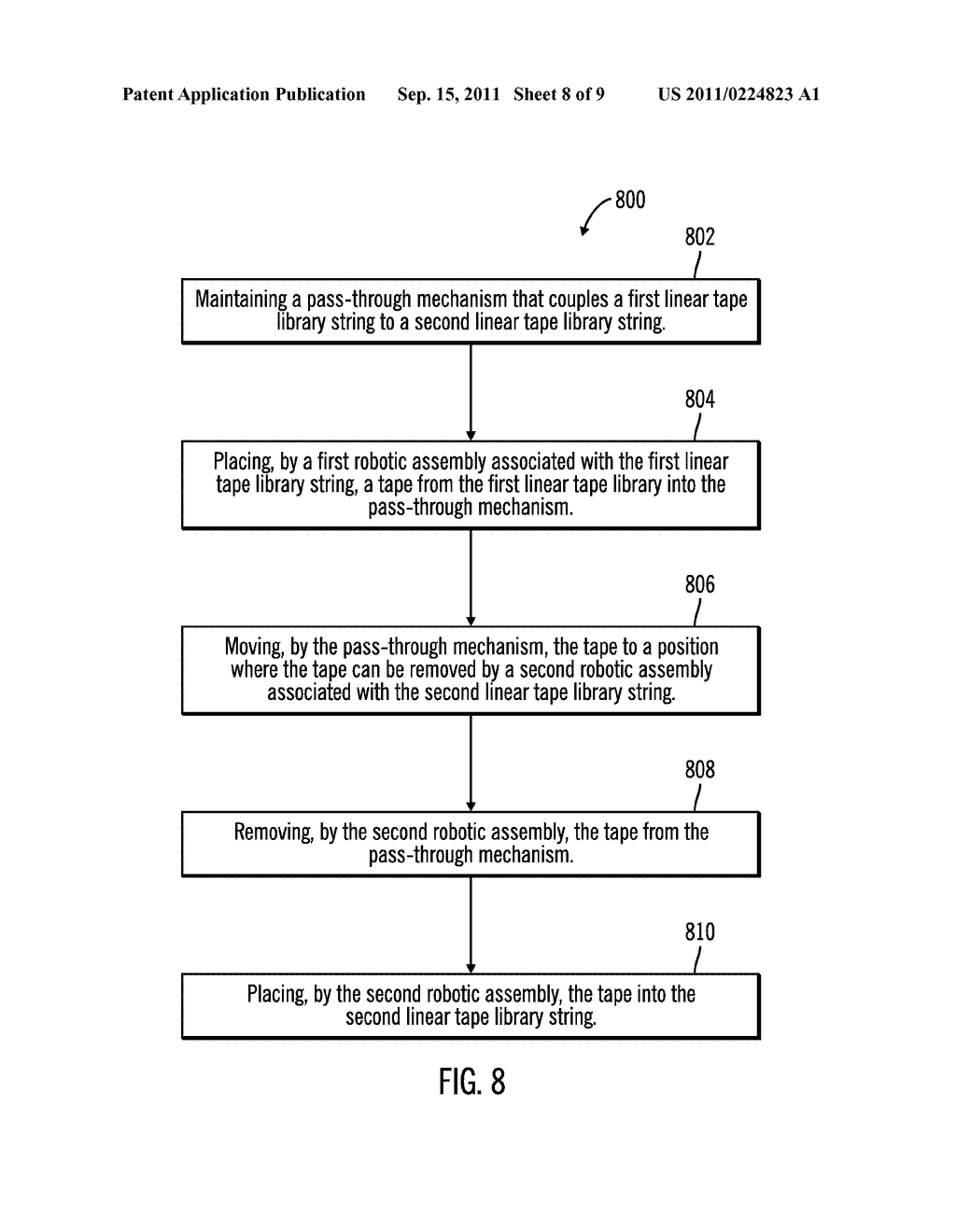 PASS-THROUGH MECHANISM FOR LINEAR TAPE LIBRARY - diagram, schematic, and image 09