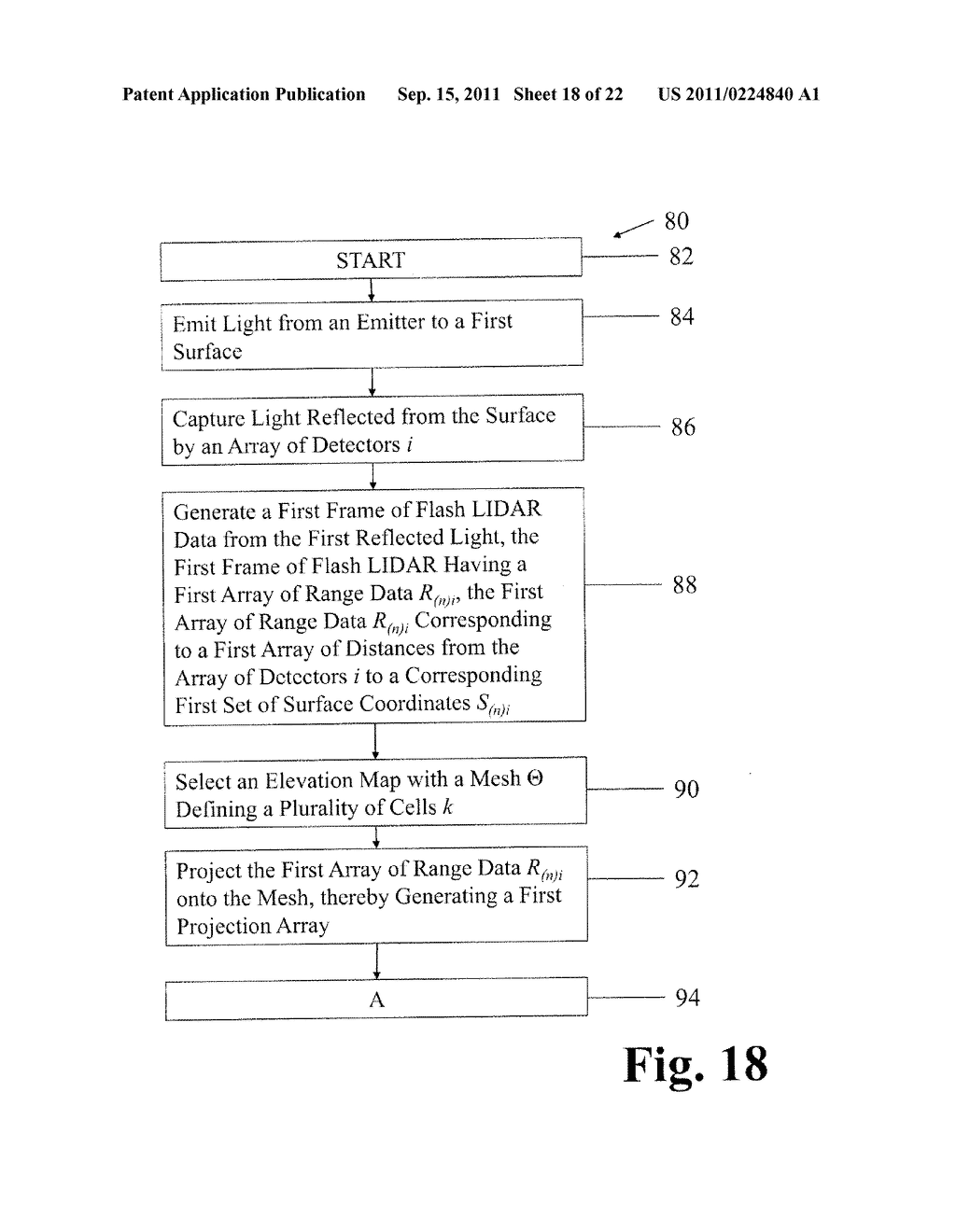 Methods of Real Time Image Enhancement of Flash LIDAR Data and Navigating     a Vehicle Using Flash LIDAR Data - diagram, schematic, and image 19