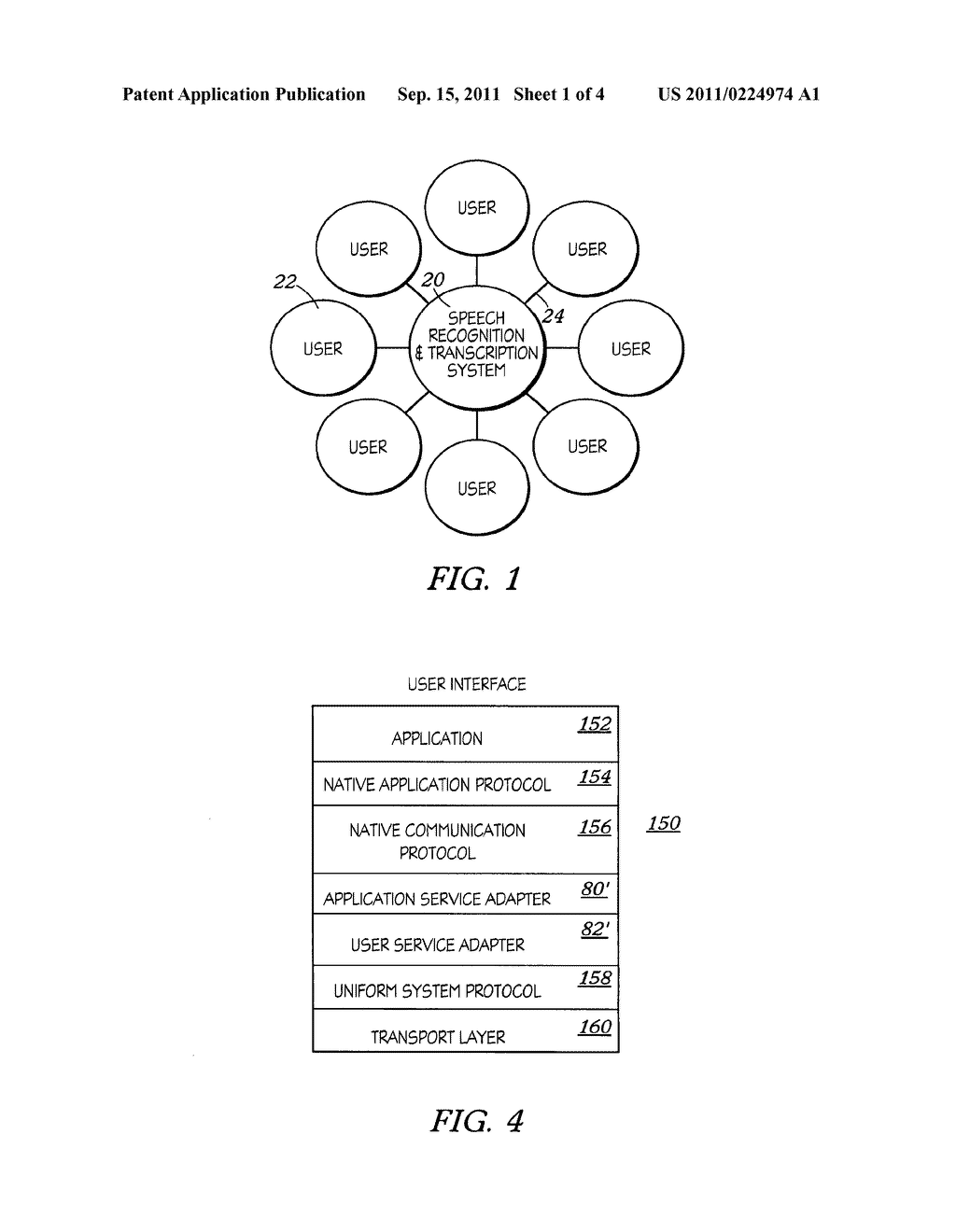 SPEECH RECOGNITION AND TRANSCRIPTION AMONG USERS HAVING HETEROGENEOUS     PROTOCOLS - diagram, schematic, and image 02