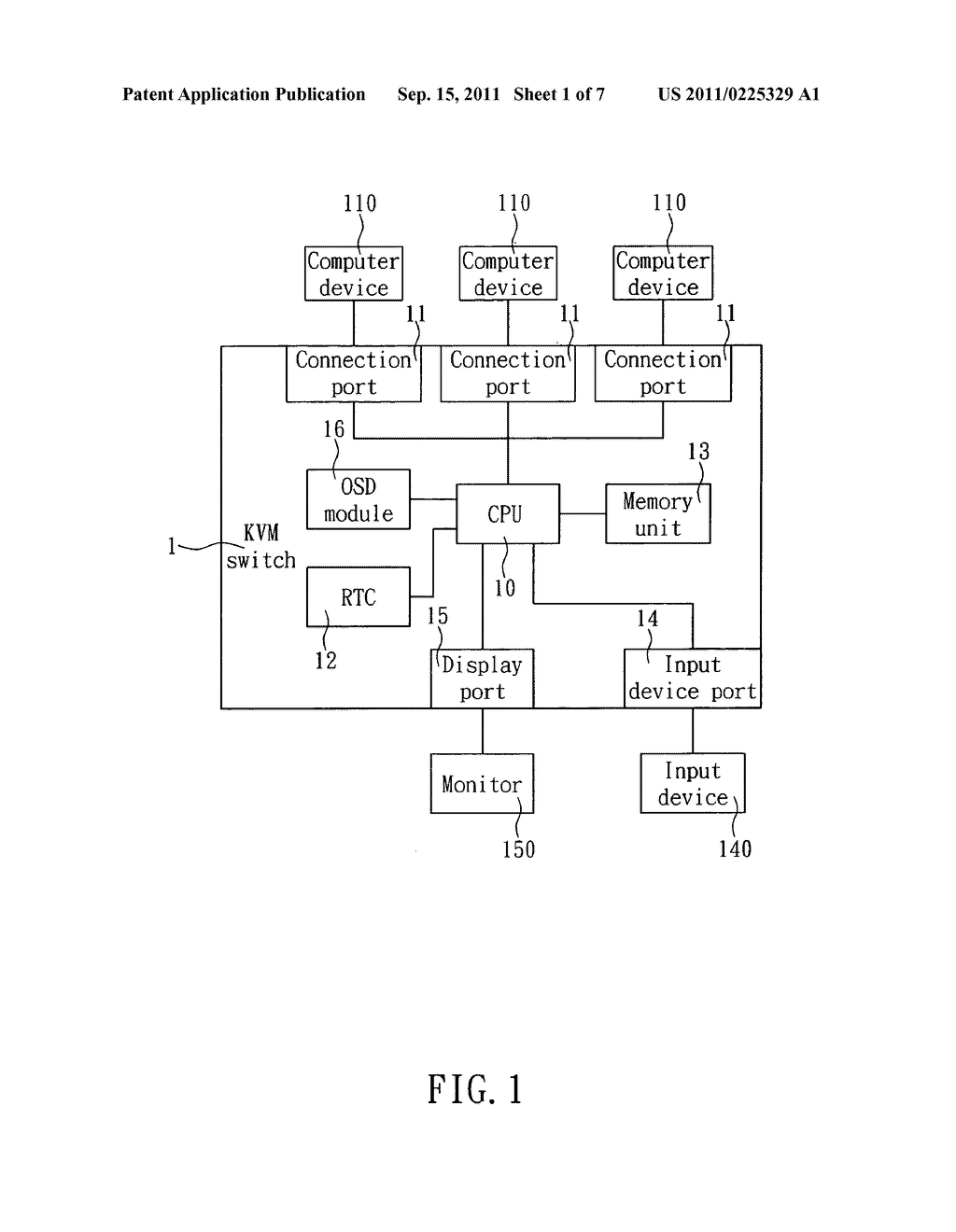 Method for simultaneously switching energy-saving modes of plural computer     devices via KVM switc - diagram, schematic, and image 02