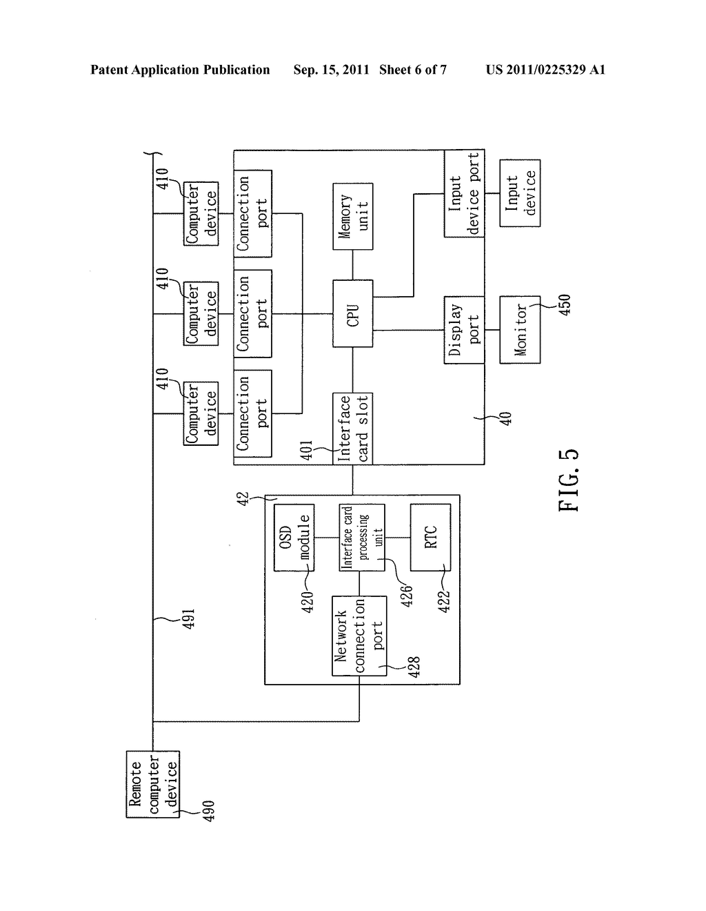 Method for simultaneously switching energy-saving modes of plural computer     devices via KVM switc - diagram, schematic, and image 07