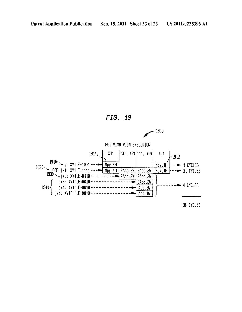 Methods and Apparatus for Storing Expanded Width Instructions in a VLIW     Memory for Deferred Execution - diagram, schematic, and image 24