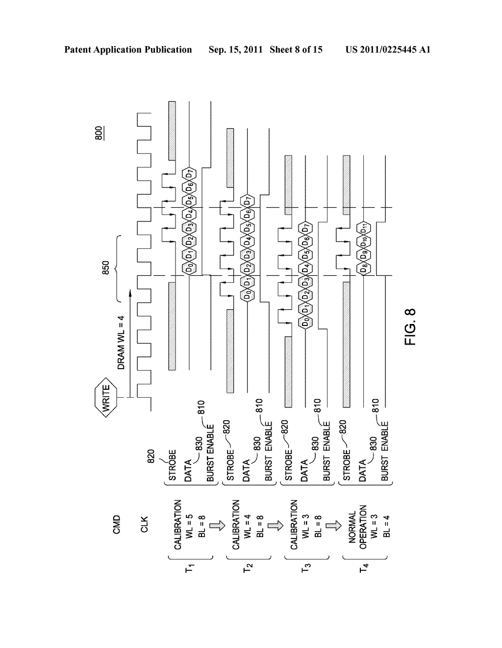 MEMORY INTERFACE HAVING EXTENDED STROBE BURST FOR READ TIMING CALIBRATION - diagram, schematic, and image 09