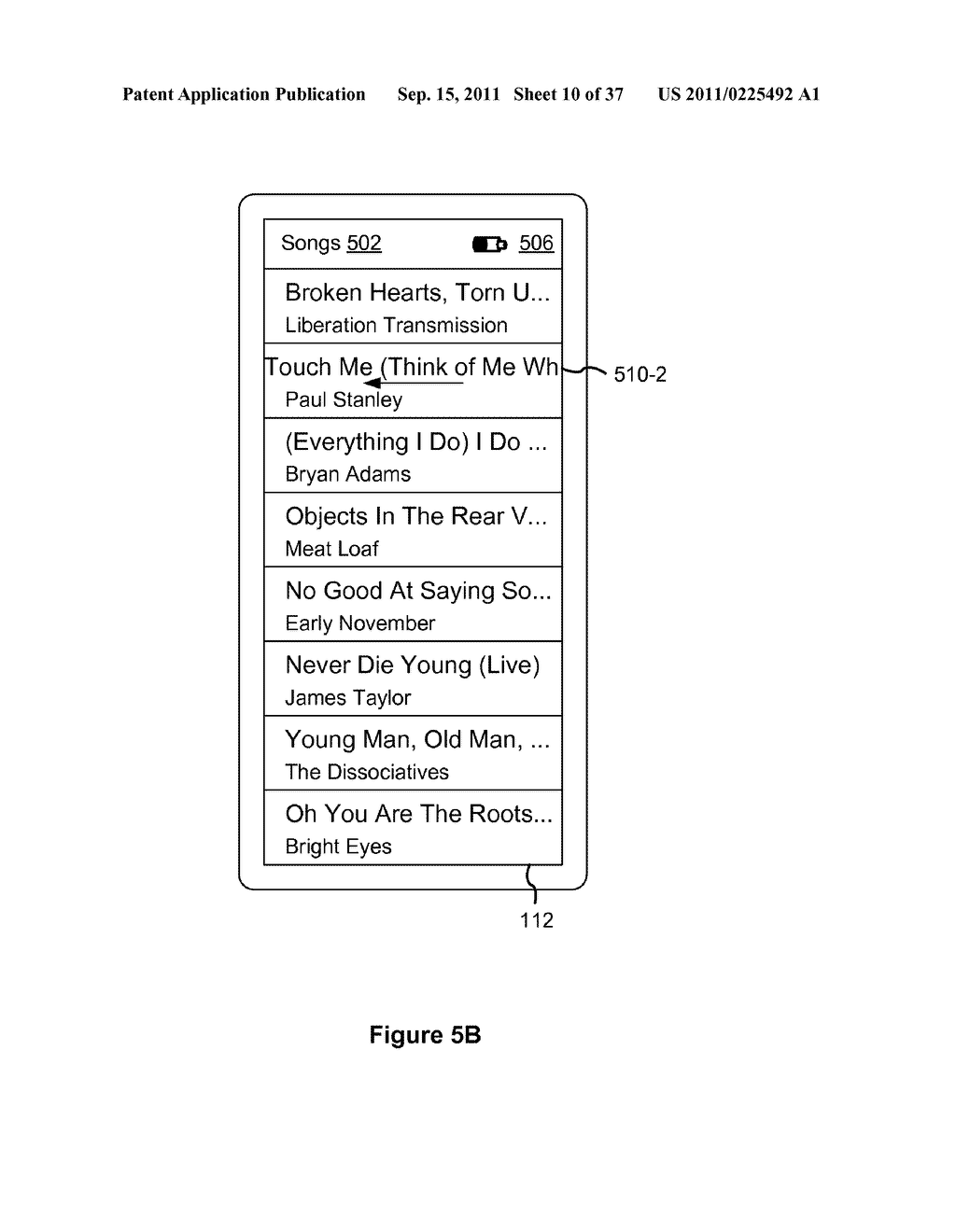 Device, Method, and Graphical User Interface for Marquee Scrolling within     a Display Area - diagram, schematic, and image 11