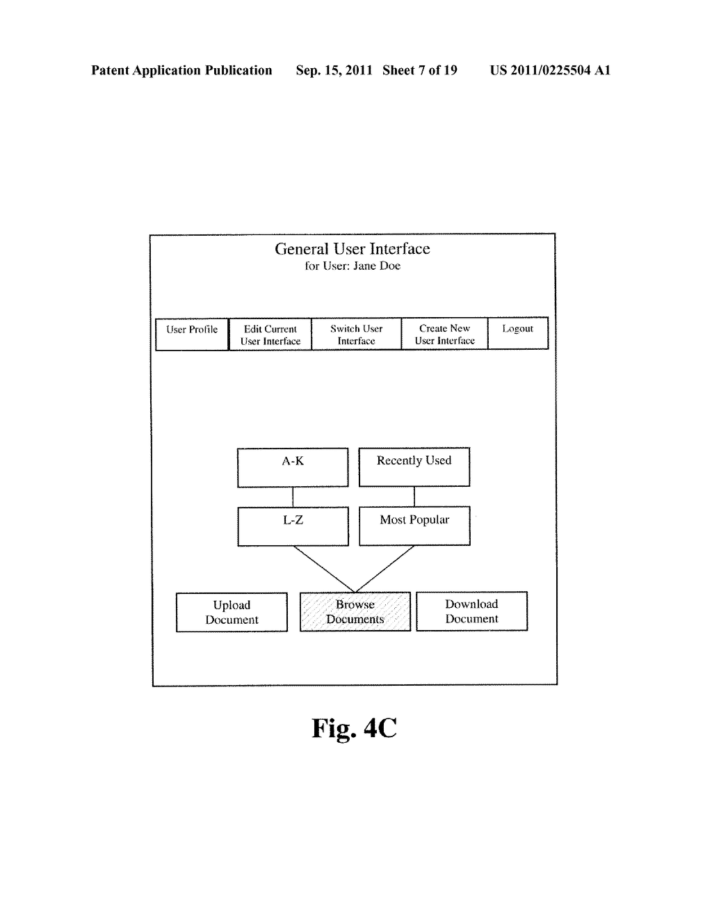 Document Management Systems, Apparatuses And Methods Configured To Provide     User Interface Customized For Specific User - diagram, schematic, and image 08