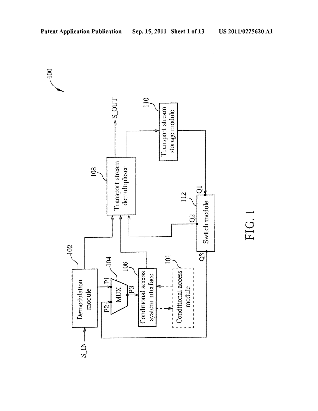 TRANSPORT STREAM PROCESSING APPARATUS CAPABLE OF STORING TRANSPORT STREAM     BEFORE THE TRANSPORT STREAM IS DESCRAMBLED AND THEN DESCRAMBLING THE     STORED TRANSPORT STREAM FOR PLAYBACK - diagram, schematic, and image 02
