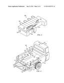 Inflatable mattress with side cushions for a truck bed diagram and image