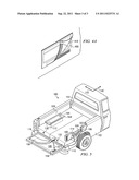 Inflatable mattress with side cushions for a truck bed diagram and image