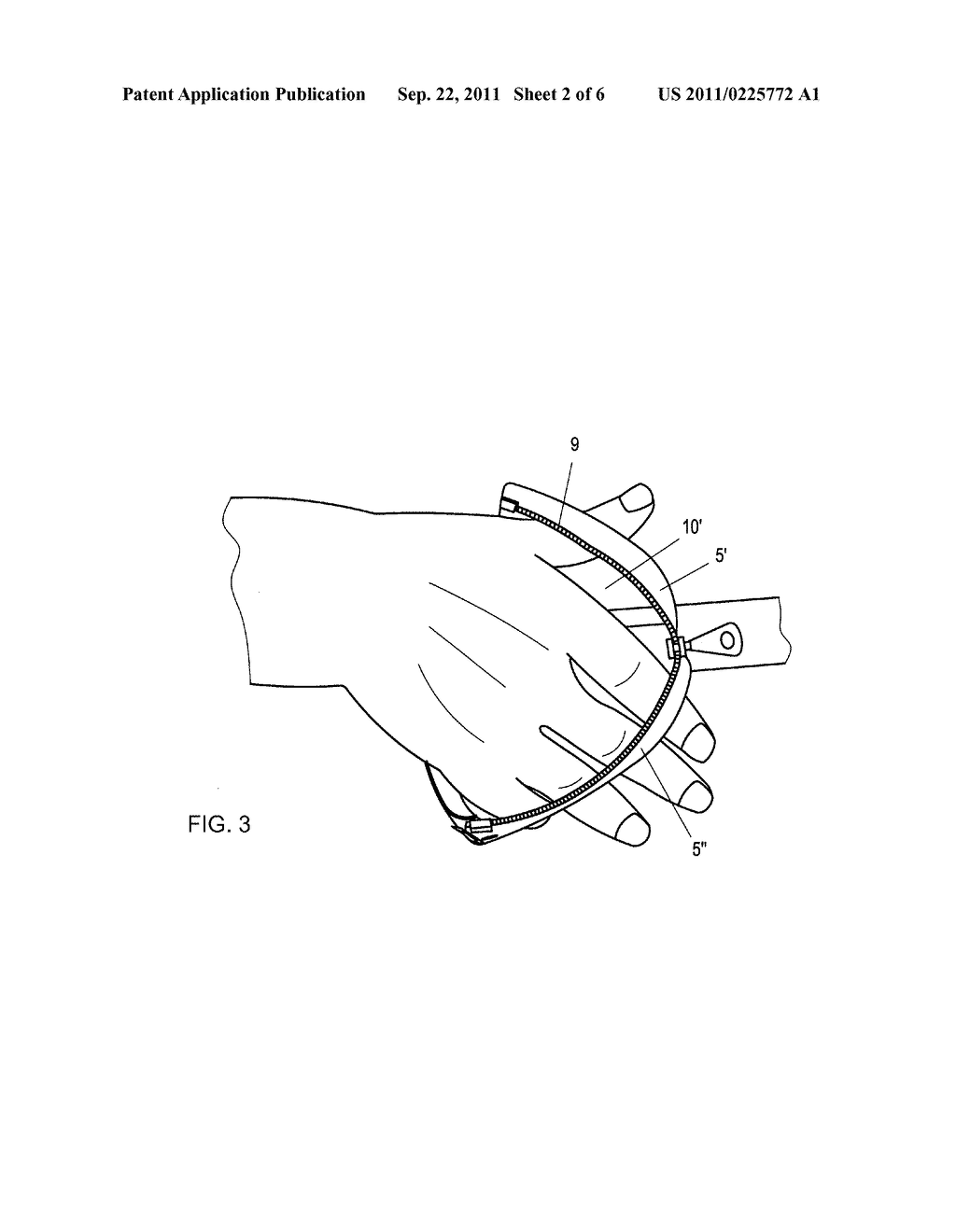 HOLDING APPARATUS HAVING ADJUSTMENT APPARATUS AND SEPARATE CLOSING     APPARATUS, ATTACHABLE TO A HANDLE - diagram, schematic, and image 03