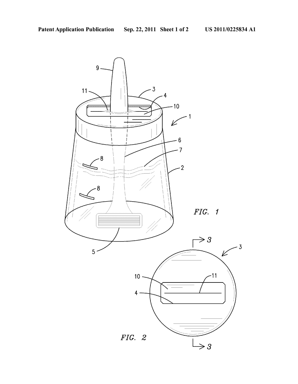 SHAVING RAZOR STORAGE, CLEANING AND PRESERVATION DEVICE - diagram, schematic, and image 02