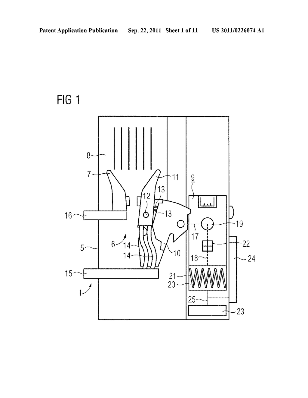 DRIVE APPARATUS FOR A TENSIONING SHAFT OF A SPRING ENERGY DRIVE OF AN     ELECTRIC SWITCH AND ELECTRIC SWITCH WITH SUCH A DRIVE APPARATUS - diagram, schematic, and image 02