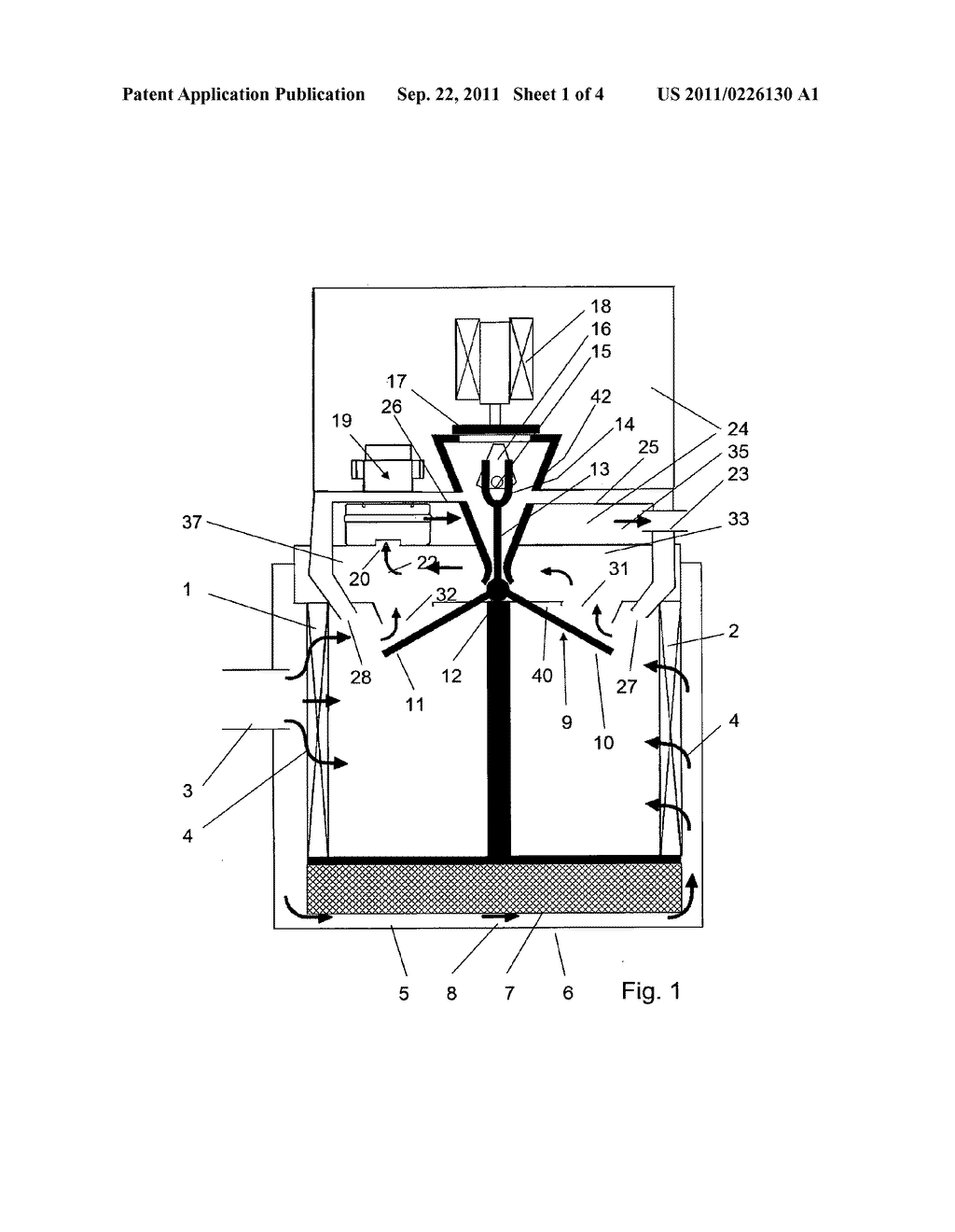 FILTER CLEANING IN A VACUUM HAVING A FLAP ELEMENT - diagram, schematic, and image 02