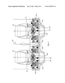 PASSENGER TRANSPORT INSTALLATION COMPRISING INDEPENDENT VEHICLES     TRAVELLING ON TRACKS AND HAULED BY CABLES, AND METHOD FOR TRANSPORTING     PASSENGERS diagram and image