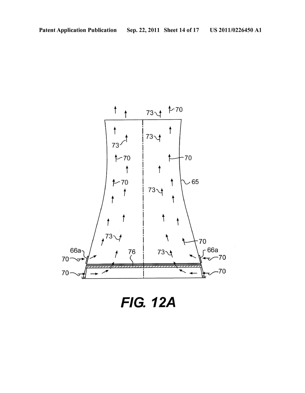 APPARATUS AND METHOD FOR A NATURAL DRAFT AIR COOLED CONDENSER COOLING     TOWER - diagram, schematic, and image 15