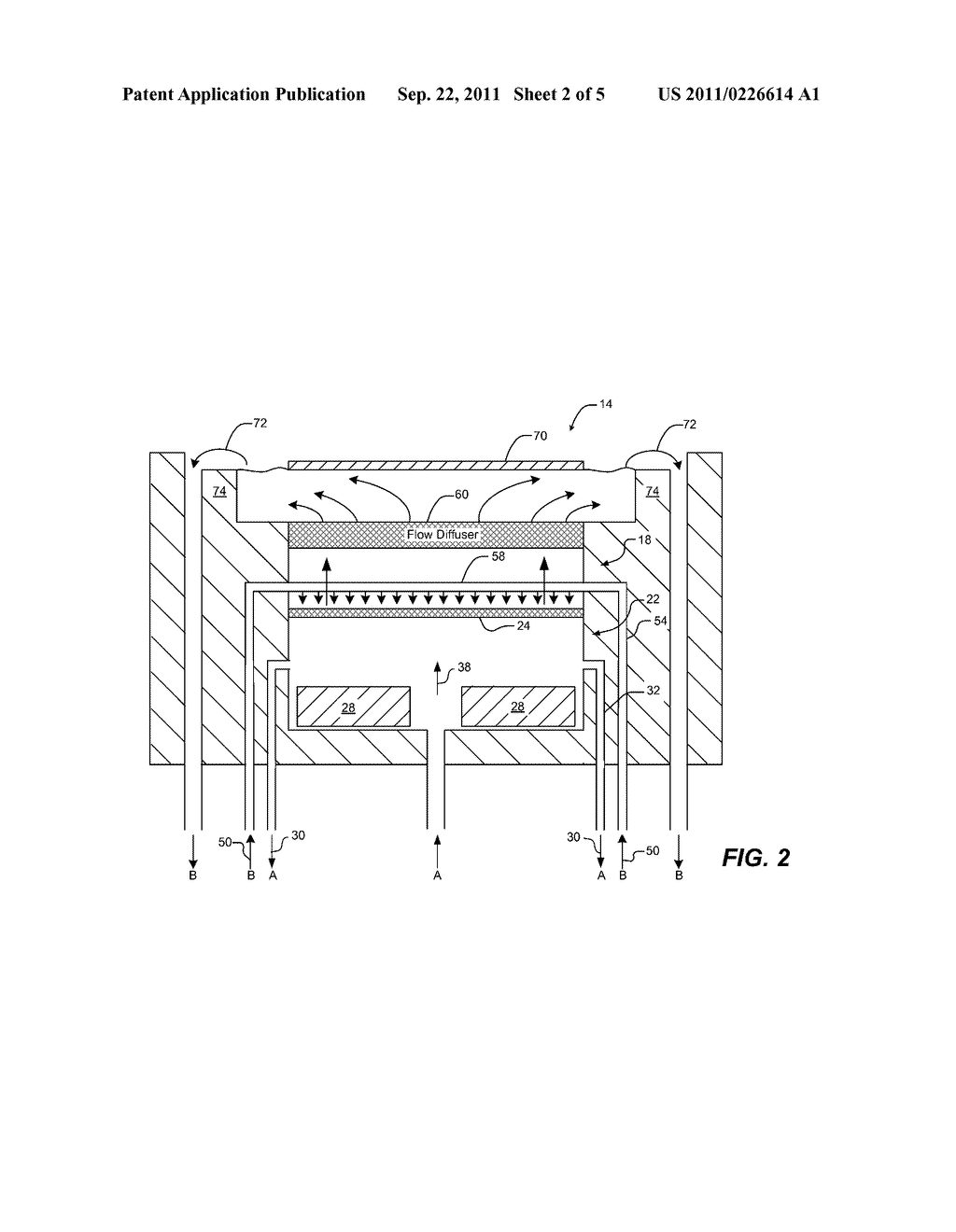 ELECTROLYTE LOOP WITH PRESSURE REGULATION FOR SEPARATED ANODE CHAMBER OF     ELECTROPLATING SYSTEM - diagram, schematic, and image 03