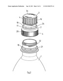 CLOSURE FOR SCREWING ON A CONTAINER diagram and image