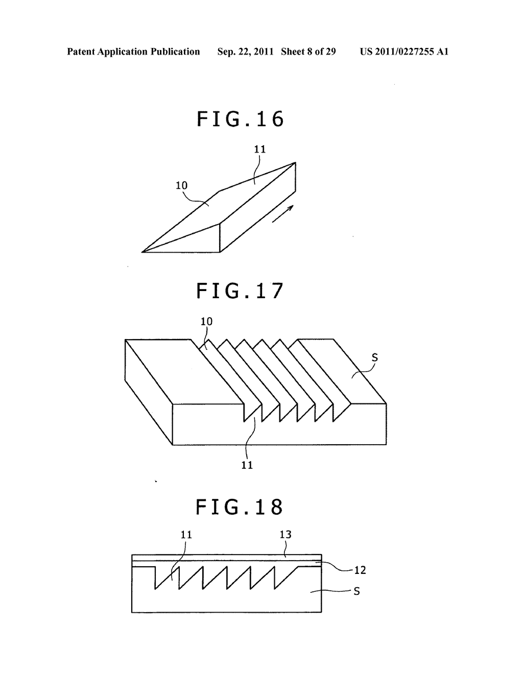 Manufacturing method for a shaped article having a very fine uneven     surface structure - diagram, schematic, and image 09