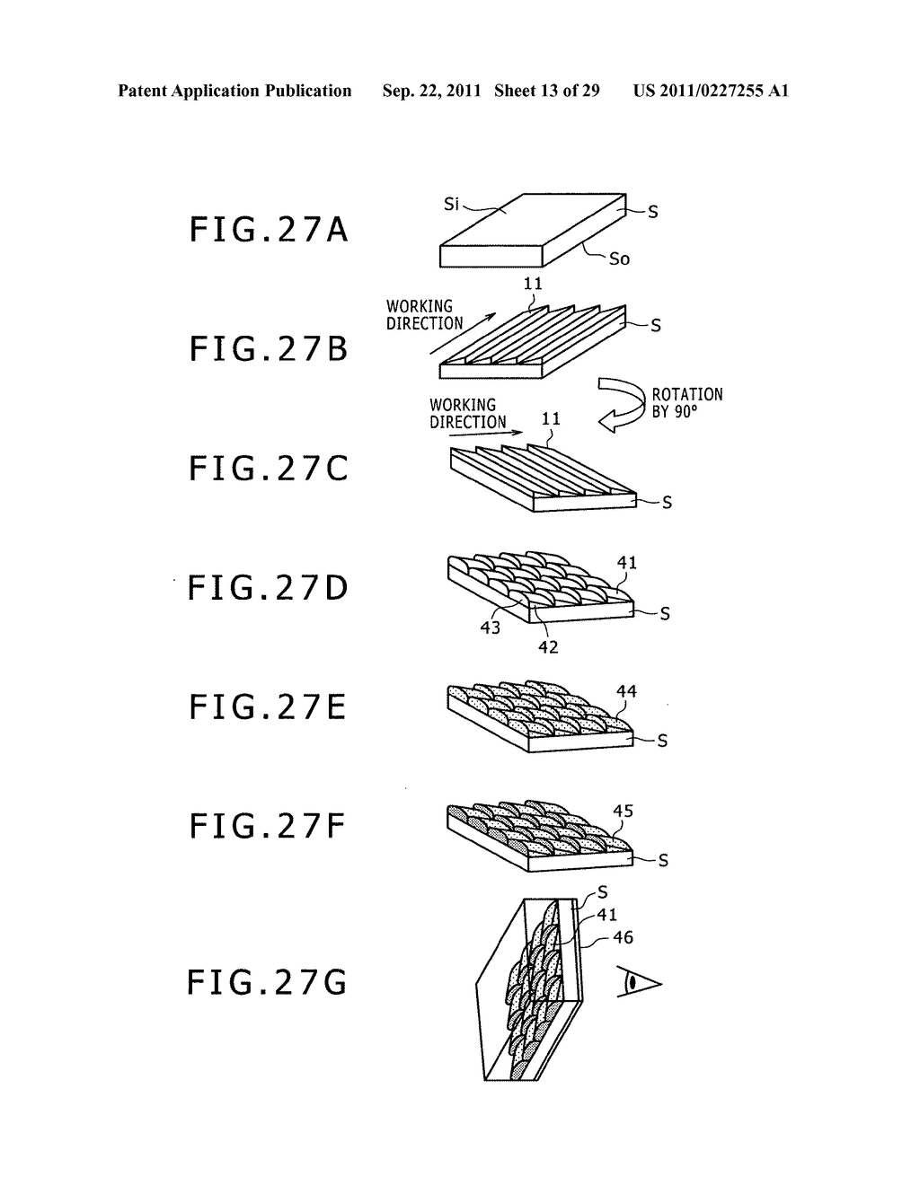 Manufacturing method for a shaped article having a very fine uneven     surface structure - diagram, schematic, and image 14