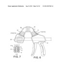 Replaceable jaw carriers of bar clamp with adaptable jaws diagram and image