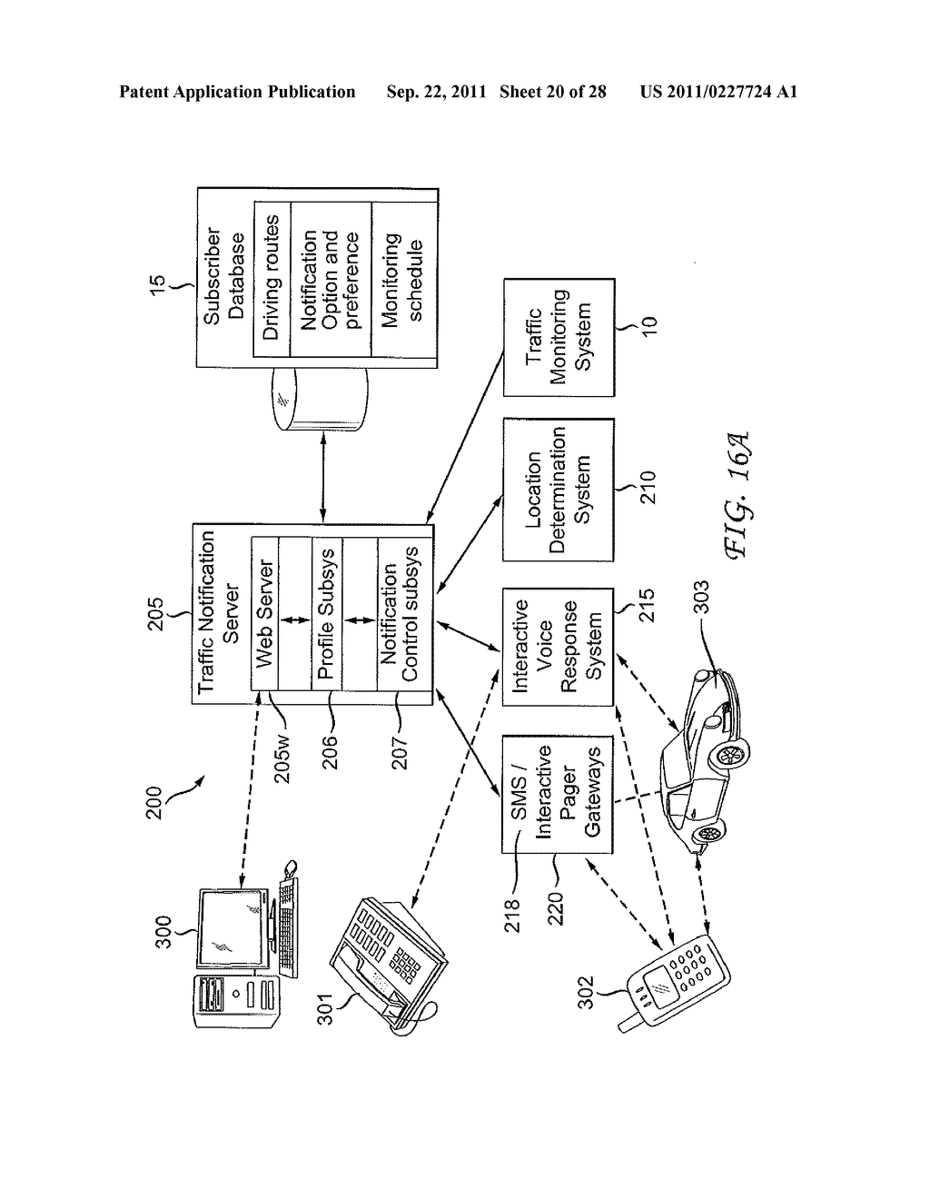 AUTOMATED LOCATION-INTELLIGENT TRAFFIC NOTIFICATION SERVICE SYSTEMS AND     METHODS - diagram, schematic, and image 21