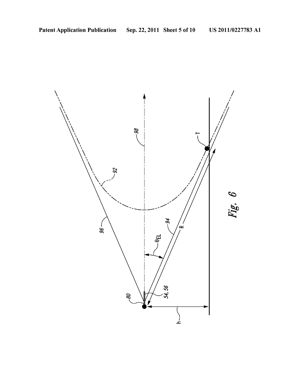 DETERMINING AT LEAST ONE COORDINATE OF AN OBJECT USING INTERSECTING     SURFACES - diagram, schematic, and image 06