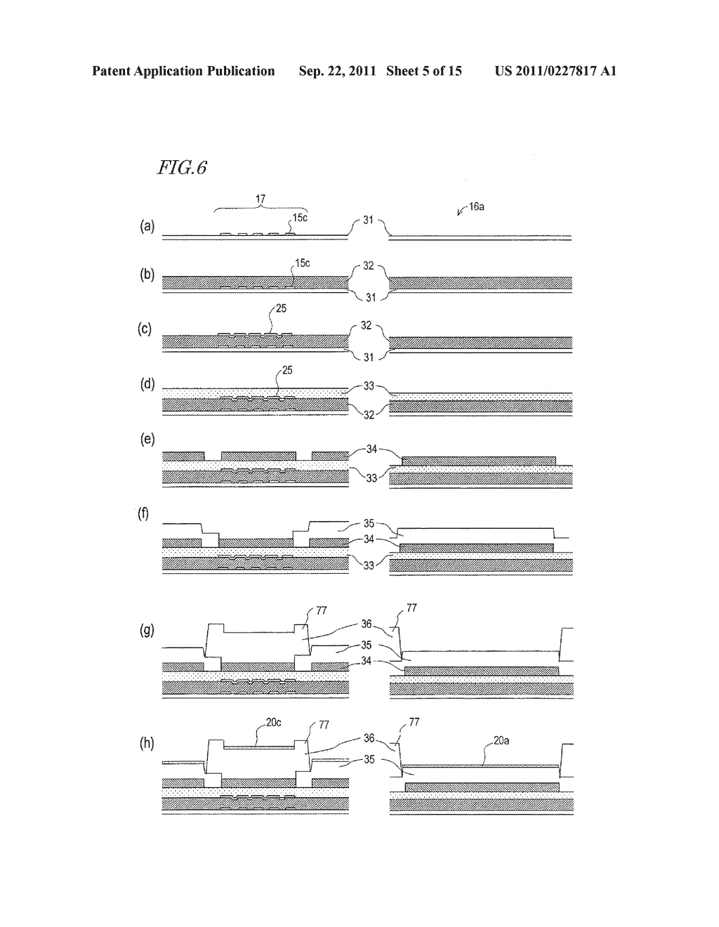 LIQUID CRYSTAL DISPLAY DEVICE AND METHOD FOR MANUFACTURING LIQUID CRYSTAL     DISPLAY DEVICE TFT SUBSTRATE - diagram, schematic, and image 06