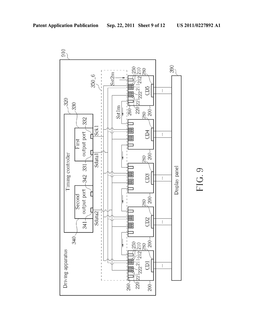 DRIVING APPARATUS FOR DRIVING A DISPLAY PANEL AND SOURCE DRIVER THEREOF - diagram, schematic, and image 10