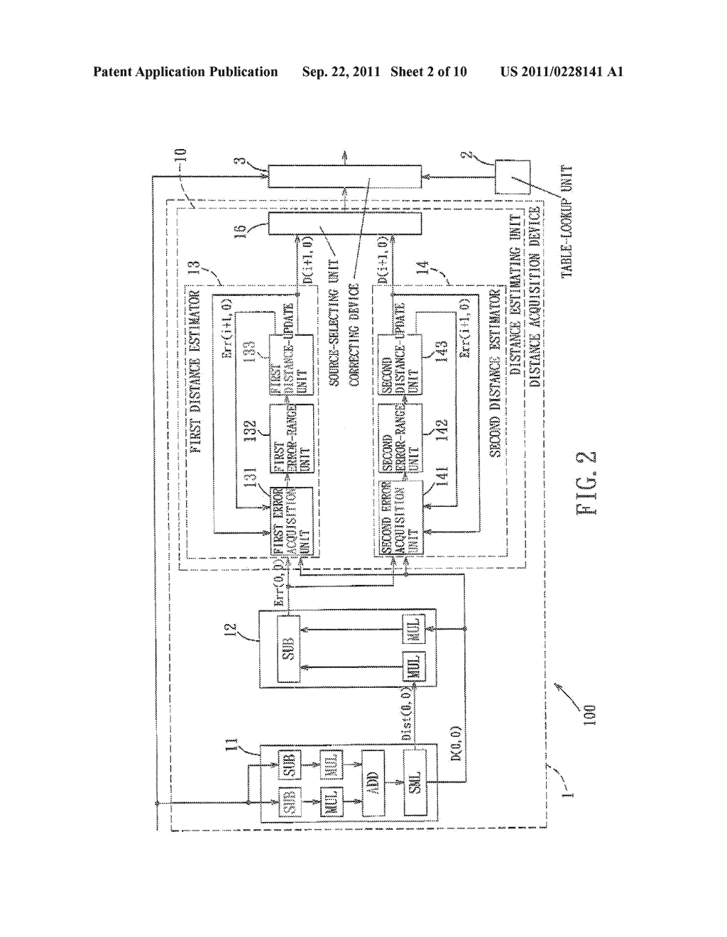 DISTANCE ACQUISITION DEVICE, LENS CORRECTING SYSTEM AND METHOD APPLYING     THE DISTANCE ACQUISITION DEVICE - diagram, schematic, and image 03