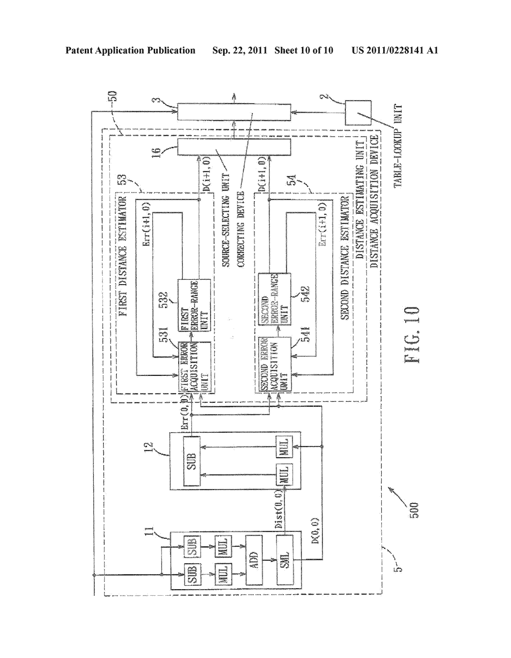 DISTANCE ACQUISITION DEVICE, LENS CORRECTING SYSTEM AND METHOD APPLYING     THE DISTANCE ACQUISITION DEVICE - diagram, schematic, and image 11