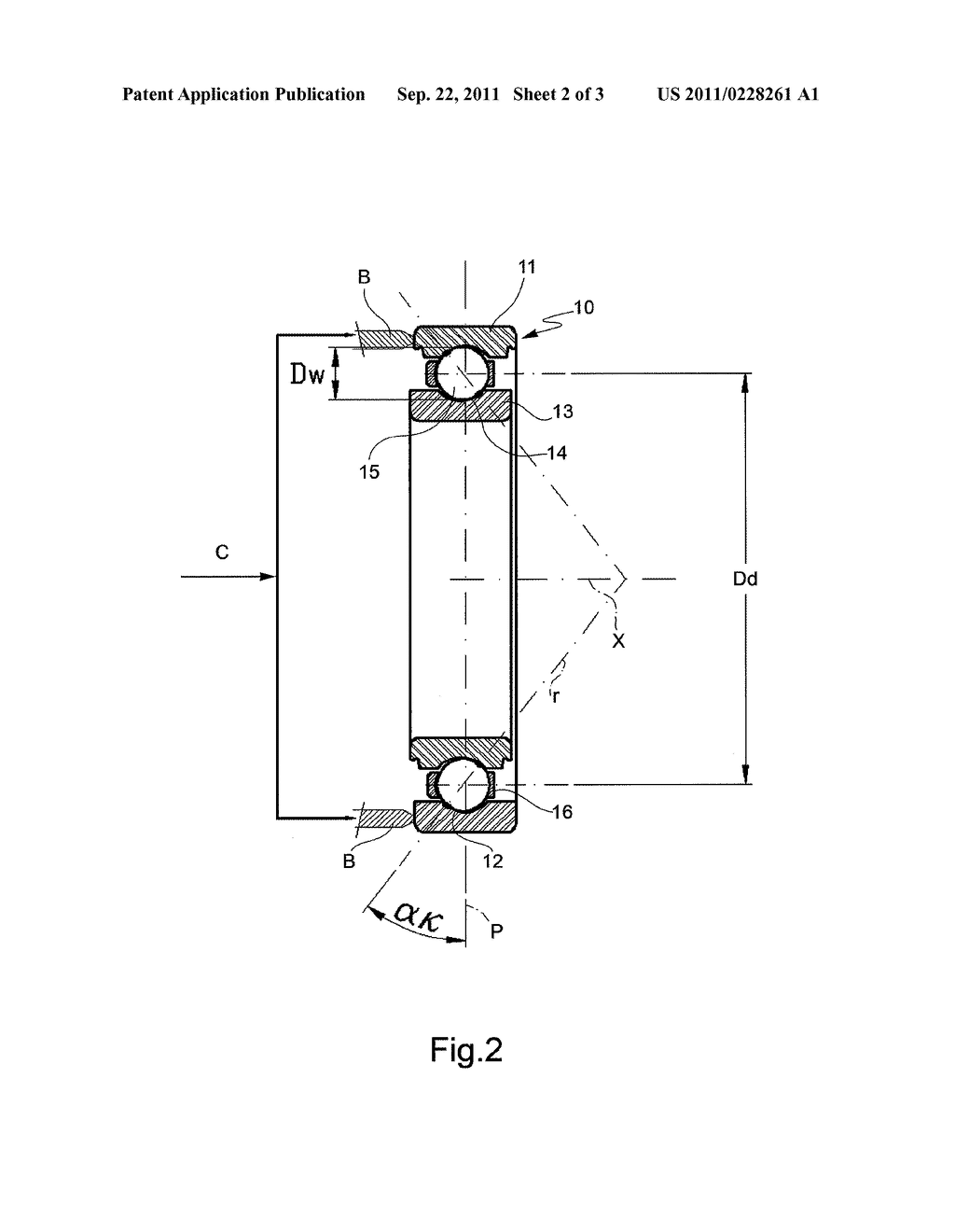 Method of Determining the Contact Angle of a Ball Bearing - diagram, schematic, and image 03