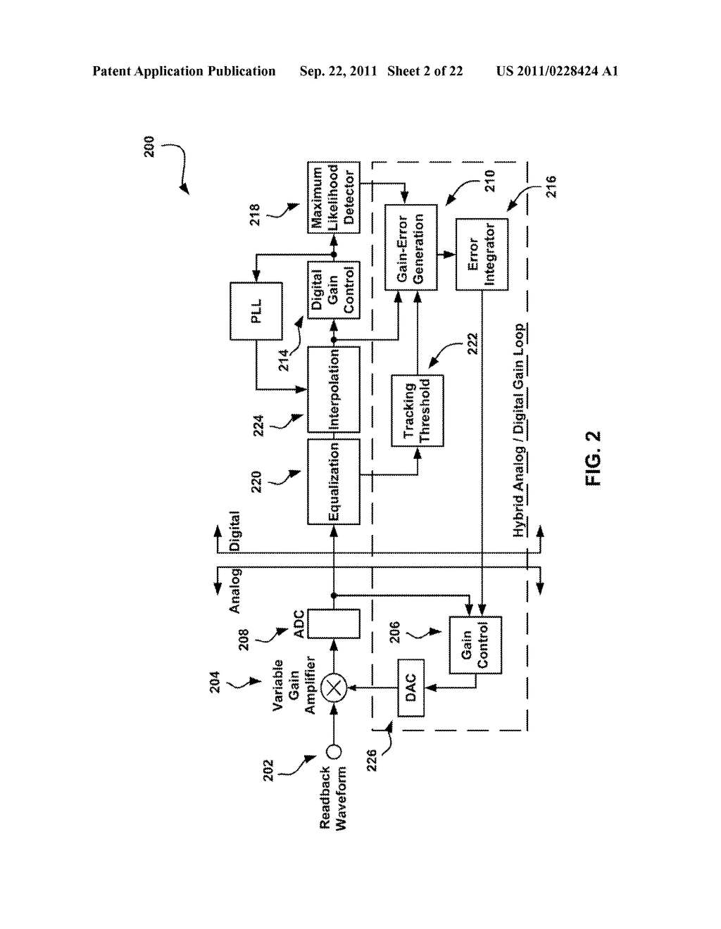 DUAL GAIN CONTROL FOR MAGNETIC DATA STORAGE SYSTEM - diagram, schematic, and image 03