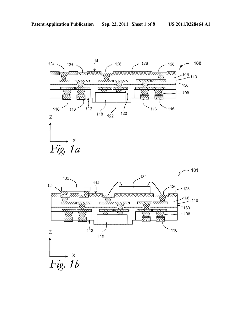 SYSTEM-IN-PACKAGE USING EMBEDDED-DIE CORELESS SUBSTRATES, AND PROCESSES OF     FORMING SAME - diagram, schematic, and image 02