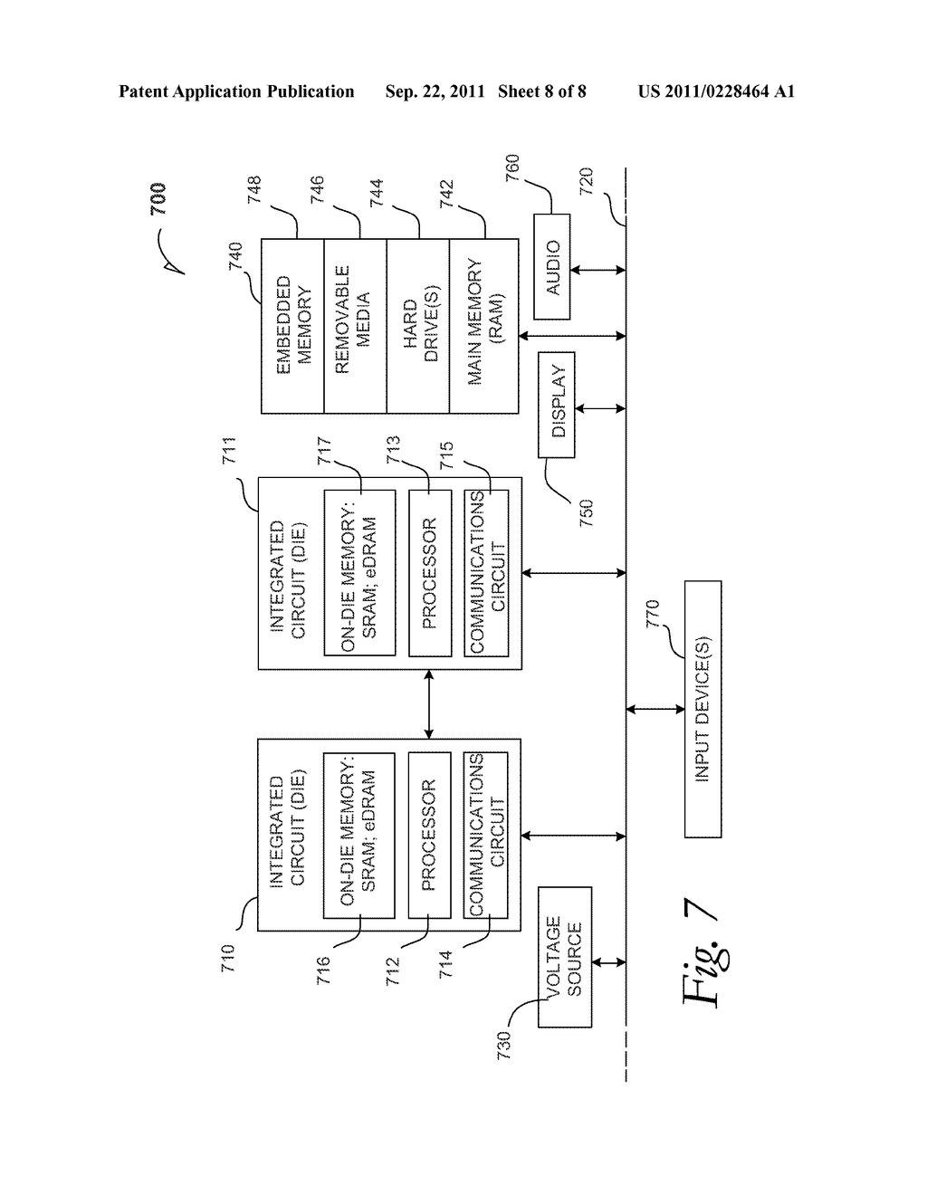 SYSTEM-IN-PACKAGE USING EMBEDDED-DIE CORELESS SUBSTRATES, AND PROCESSES OF     FORMING SAME - diagram, schematic, and image 09