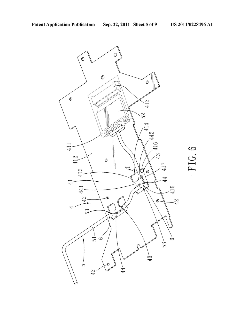 Cable-Organizing Circuit Board and an Electronic Device Incorporating the     Same - diagram, schematic, and image 06