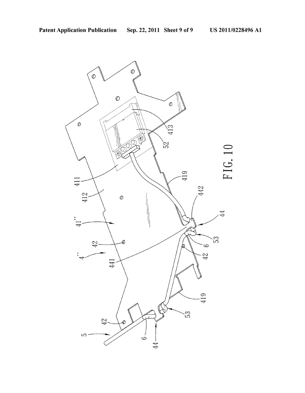 Cable-Organizing Circuit Board and an Electronic Device Incorporating the     Same - diagram, schematic, and image 10