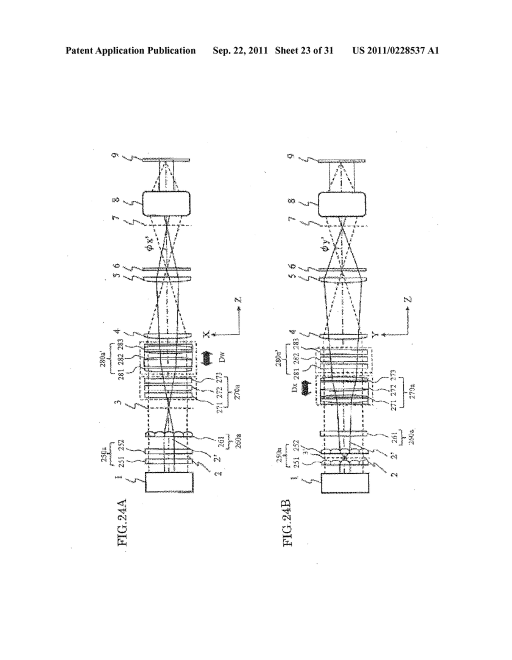 Adjustable Beam Size Illumination Optical Apparatus and Beam Size     Adjusting Method - diagram, schematic, and image 24