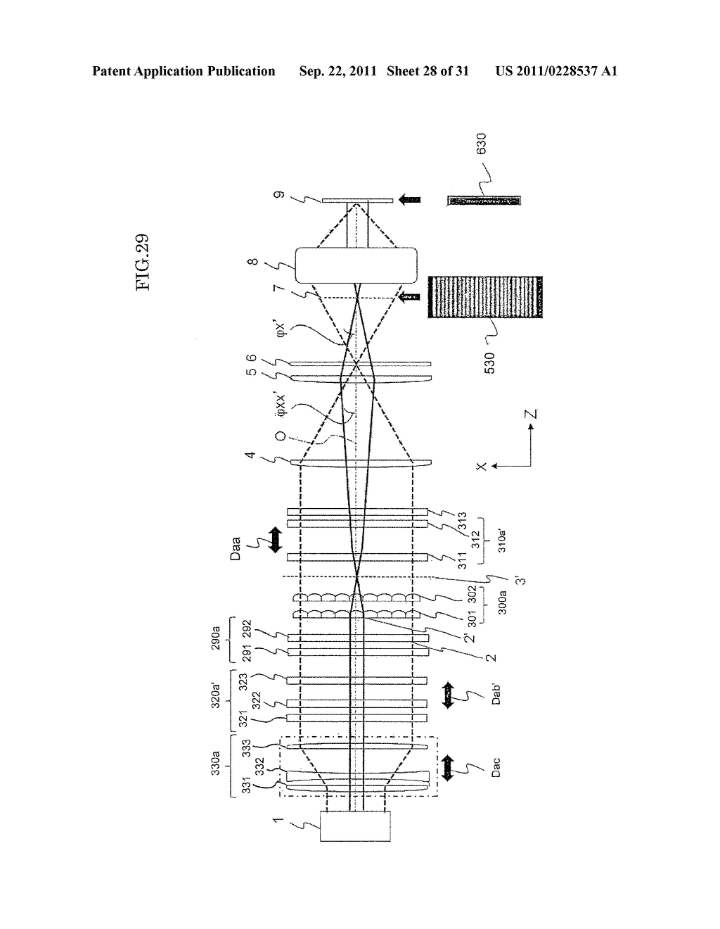 Adjustable Beam Size Illumination Optical Apparatus and Beam Size     Adjusting Method - diagram, schematic, and image 29