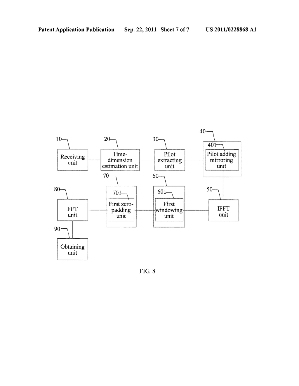 CHANNEL ESTIMATION METHOD OF AN ORTHOGONAL FREQUENCY DIVISION MULTIPLEXING     SYSTEM AND RECEIVING APPARATUS - diagram, schematic, and image 08