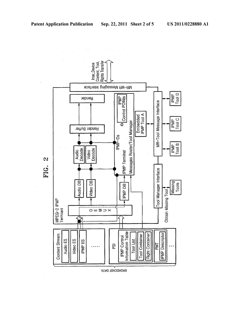 DIGITAL BROADCASTING RECEIVER FOR PROTECTION OF BROADCASTING CONTENTS AND     THE METHOD THEREOF - diagram, schematic, and image 03